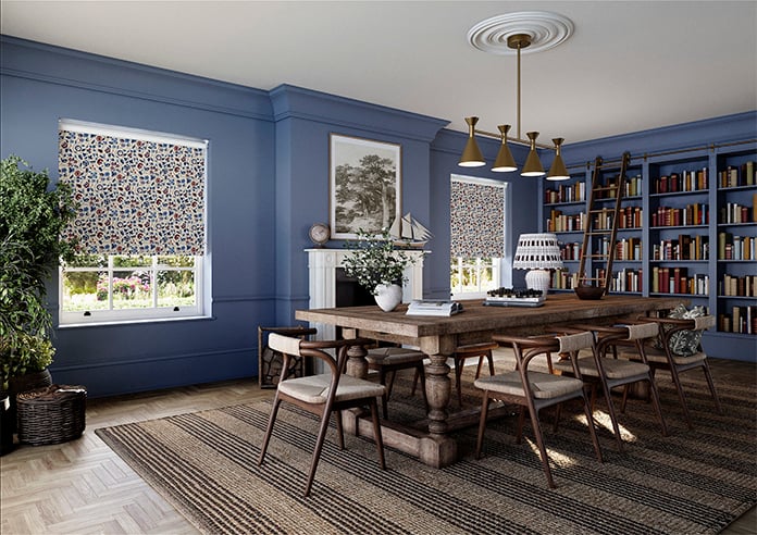 Land & Shore Esther (Blackout), Blue Red - Roller Blind - Image 7